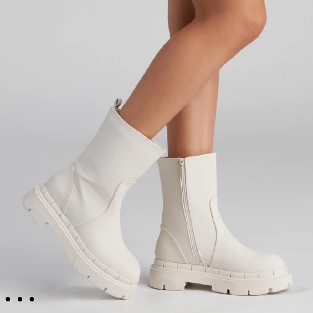 She's Trendy Lug Sole Boots